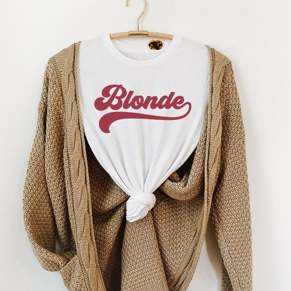 Blonde Graphic T-shirt Women Unisex Tees NEW